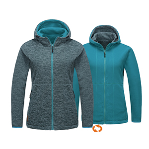 womens reversible fleece jacket