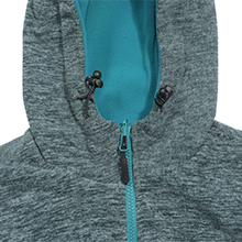 womens hooded fleece jacekt