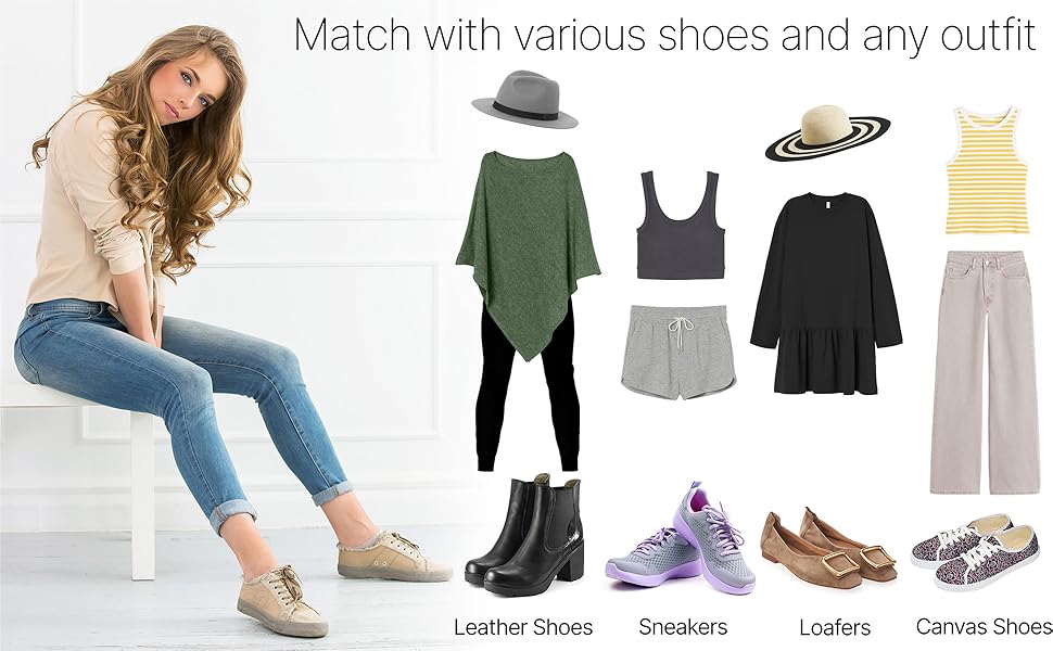 Match with various shoes and any outfit