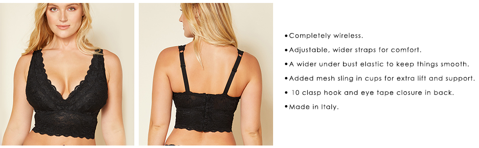 Never Say Never Curvy Plungie Bralette