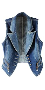 women Denim Vest