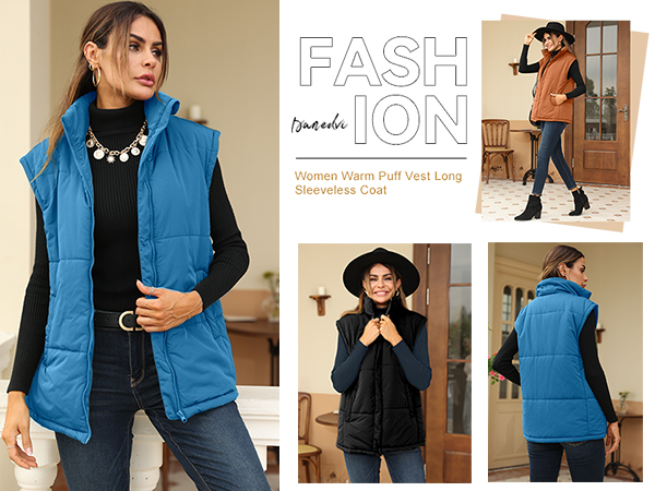 cotton padded vest jacket for women