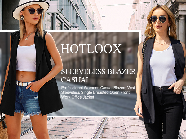 women casual blazr vest