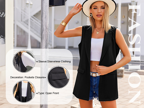 women sleeveless jacket