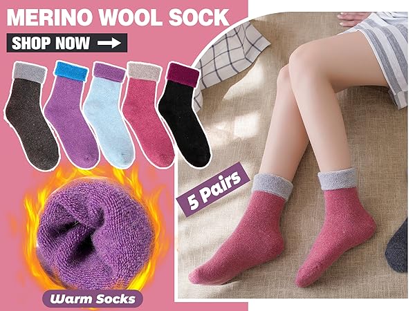 Merino wool socks