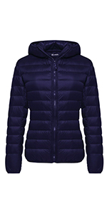 WOMENS HOODED DOWN JACKET