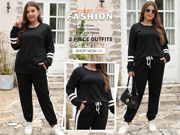 RUBZOOF Two Piece Outfits for Women Sweatsuits Set