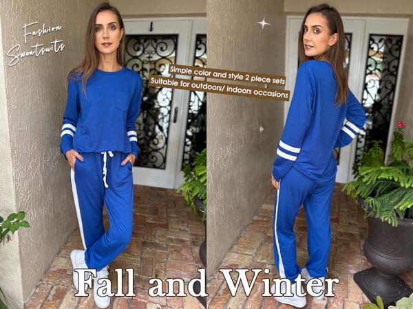 RUBZOOF Sweat Suits for Womens 2 Piece Workout Sets