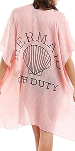 Summer Swimwear Bikini Beach Cover Up with Trendy Lettering