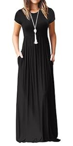 short sleeve maxi dress