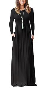 long sleeve maxi dress