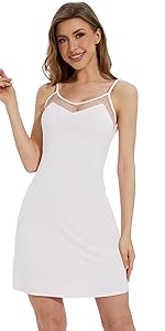 Bamboo Viscose Slip Nightgowns for Women Sexy Chemises