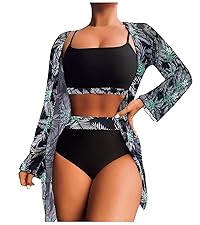 Women Bikinis Swimsuits 3 Piece Monokini Bathing Suit 