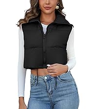 Padded Down Crop Vest