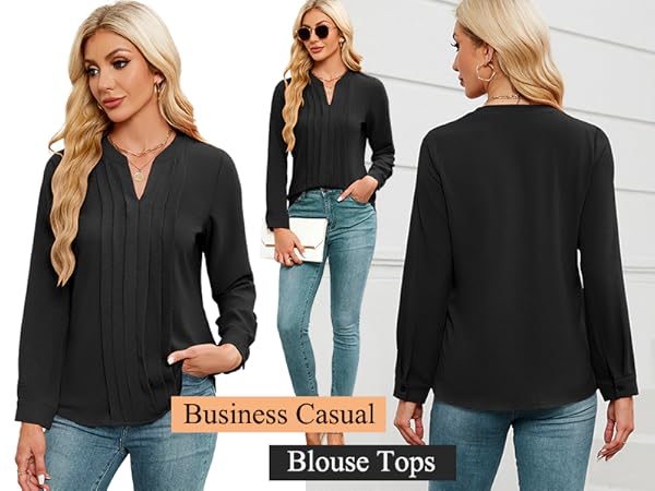 black long sleeve shirt for woman