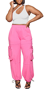  2 Piece Outfits for Women Cargo Pants Sets