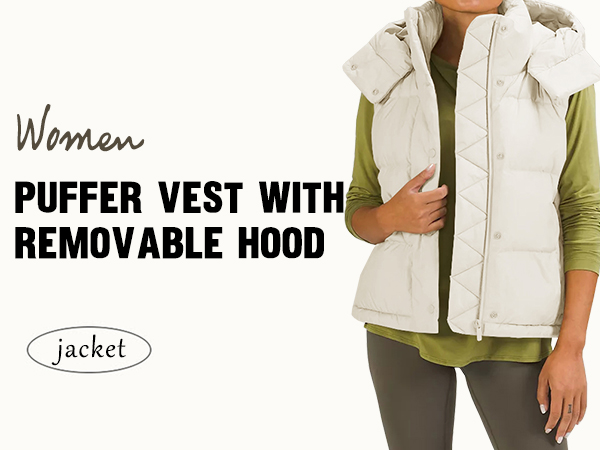 women puffer vest coat