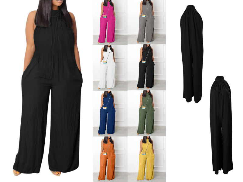 Plus Size Stretchy Rompers