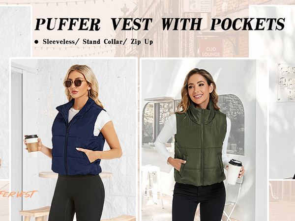 puffer vest for women