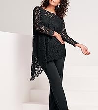 Lace Asymmetric Tunic & Pant Set