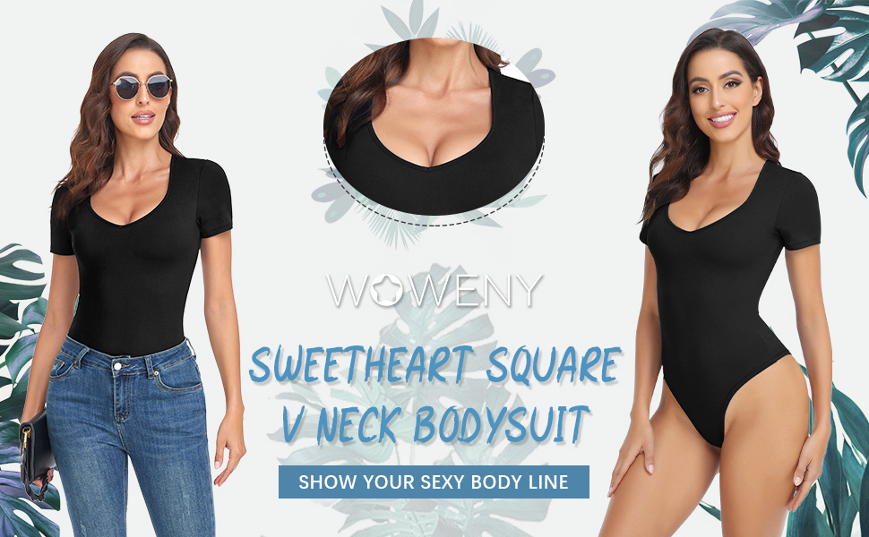  Short Sleeve Bodysuit For Women