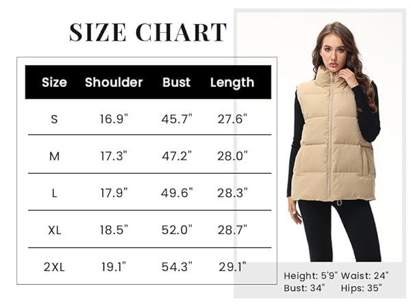 Winter Puffy Vest Coat