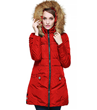 Women''s Fleece Down Coat