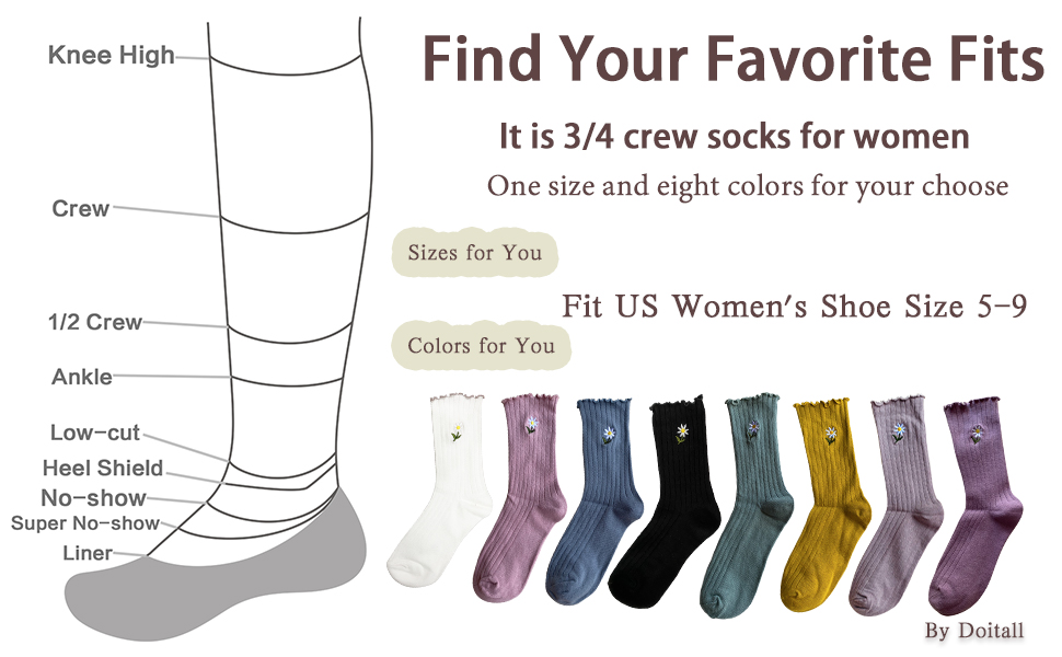 crew socks for women