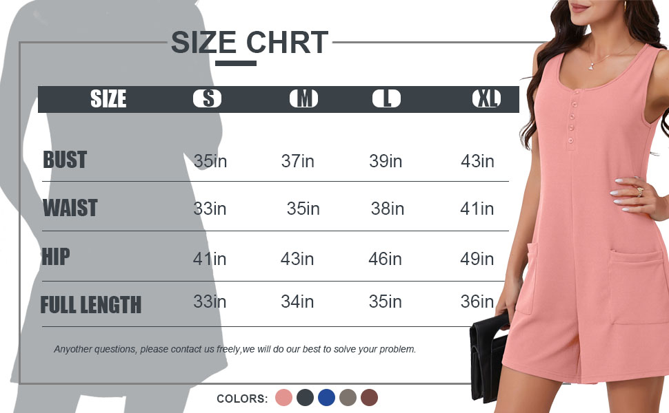 Shorts Jumpsuit Plain Scoop Neck Button Down Sleeveless Tank Top Rompers Fashion Outfits 