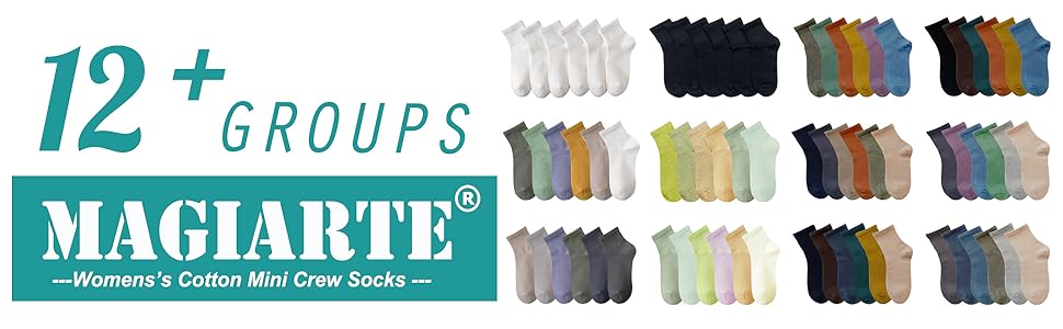 Womens Cotton Mini Crew Socks