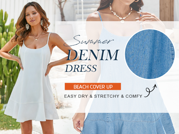 denim dress for women 