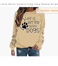 Womens Life Is Better With Dogs Sweatshirt 