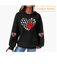 Dog Paw Dog Lovers Hoodies For Women 