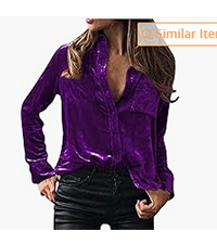 Vintage Velvet Top for Women 