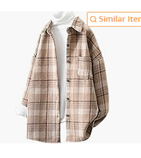 Womens Winter Long Sleeve Plaid Shirts  