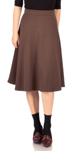 brown midi skirt 