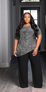 Plus Size 2 Piece Sets for Curvy Women Sexy Fall