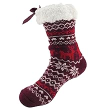 Thermal fuzzy thick cute fun cabin socks