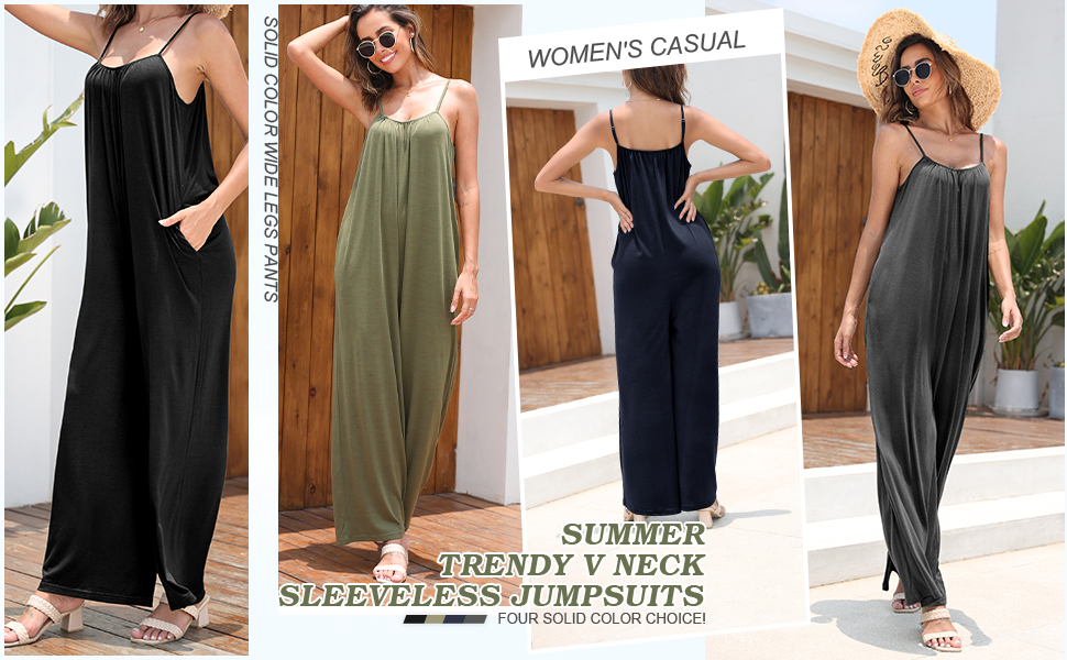 Summer Sleeveless Jumpsuits for women