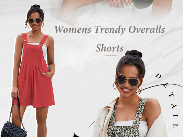 LUYAA Women''s Short Overalls