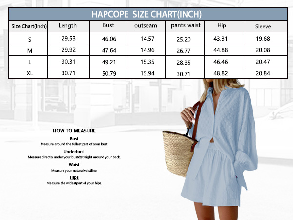 HAPCOPE Size Chart