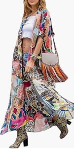 kimono women womens kimonos long cover up multicolor