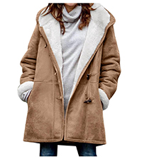 faux fur coat with hood sherpa jacket 