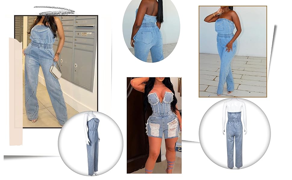 jeans overalls for women denim shorts romper distressed overalls for women denim bodysuit