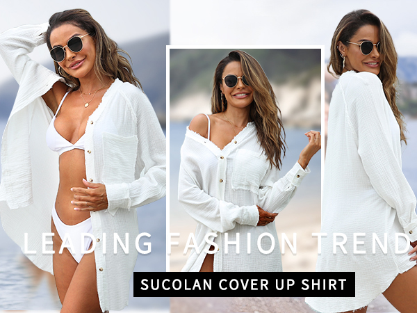 SUCOLAN WOMEN BEACH COVER UP