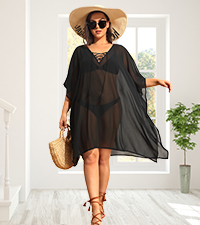 plus size swim coverup