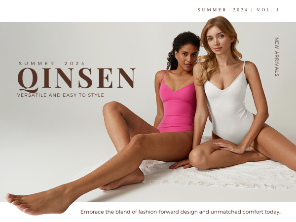 qinsen v neck bodysuit