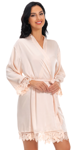 champagne bridesmaid robes silk robes satin robes bridal party robes wedding robes summer robe