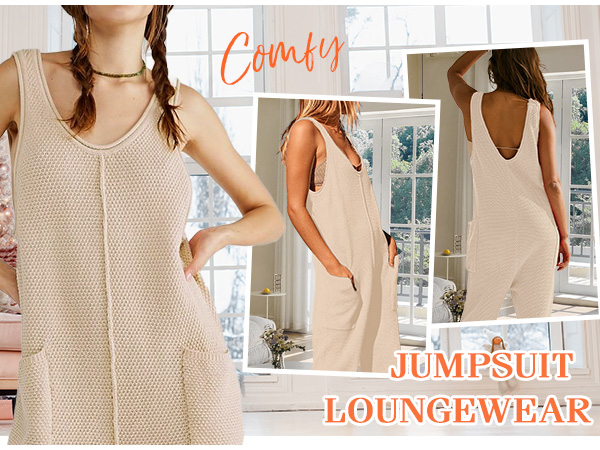 summer knit jumpsuit womens 