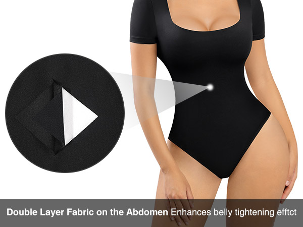 double layer fabric on abdomen